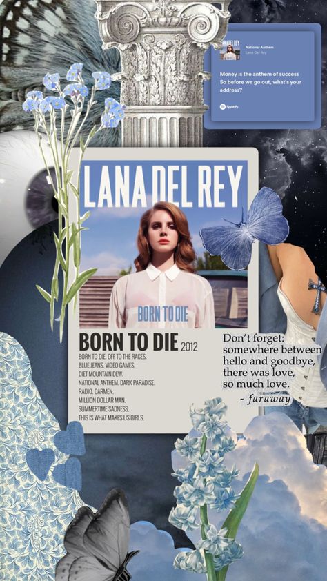 Lana Del Rey Blue Poster, The Right Person Will Stay Lana Del Rey, Blue Lana Del Rey Wallpaper, Lana Del Rey Blue Aesthetic, Blue Lana Del Rey, Lana Poster, Lana Del Rey Collage, Blue Aesthetic Collage, Moodboard Blue