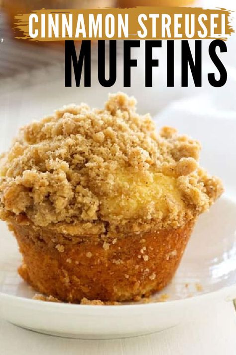 Cinnamon Strudel Muffin, Cinnamon Crumble Muffins, Cinnamon Muffins Streusel, Crumb Cake Topping Recipe, Muffins Coffee Cake, Streusel Topping For Muffins, Costco Muffins, Muffin Recipes Cinnamon, Cinnamon Streusel Muffins