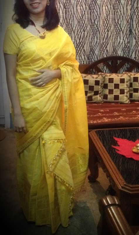 Yellow  Mekhela chadar!! Yellow Mekhela Chador, Mekhela Chador, Saree, Yellow, Quick Saves