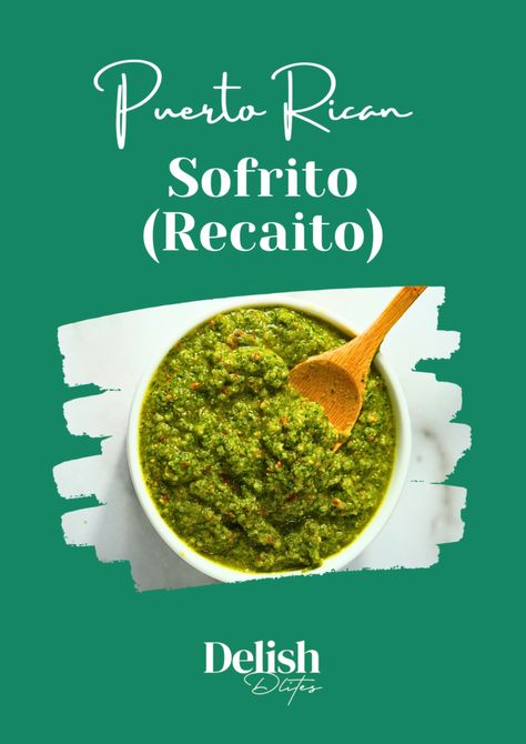 Recaito Recipe, Puerto Rican Sofrito, Sofrito Recipe, Puerto Rican Dishes, Boricua Recipes, Rican Food, Empanadas Recipe, Puerto Rican Recipes, Hispanic Food