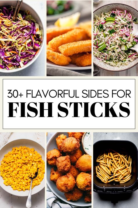 Wondering what the best sides for fish sticks are? I've got you covered with this handy guide of 30+ EASY side dish recipes! Sides For Fish Sticks, Fish Sticks Recipes, Side Dish For Fish, Sides For Fish, Chardonnay Food Pairing, Side Dishes For Fish, Red Cabbage Slaw, Fish Sticks, Rose Recipes