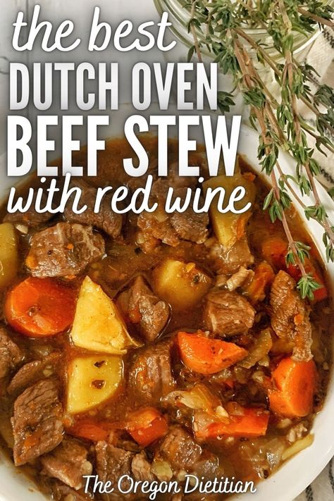 Fast Beef Stew, Oven Baked Beef Stew, Dutch Oven Beef Stew Recipes, Beef Stew With Red Wine, Beef Stew Recipe Oven, Baked Beef Stew, Quick Beef Stew, Stew With Red Wine, Stew Healthy