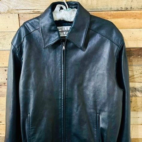 Mens - Wilson Pelle Studio - Black Leather Jacket Secondhand Style, Leather Repair, Black Leather Jacket, Sustainable Fashion, Overalls, Black Leather, Repair, Leather Jacket, Cuff