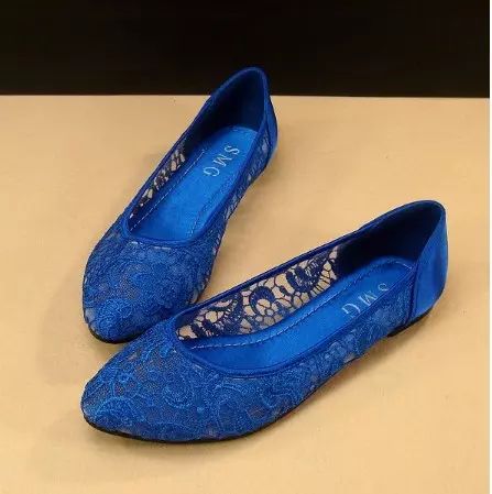 Elegant Lace Dress Shoes Design Material Lace And Satin Big Size Lady Flat Shoes Party Evening Shoes Bridal Wedding Shoes Yzs168 Geox Shoes Dress Shoes For Men From Yzs168, $24.93| Dhgate.Com Blue Wedding Flats, Crystal Sandals Flat, Lace Wedding Shoes, Lace Ballet Flats, Pearl Wedding Shoes, Geox Shoes, Women's Flat Shoes, Wedding Shoes Lace, Royal Blue Wedding