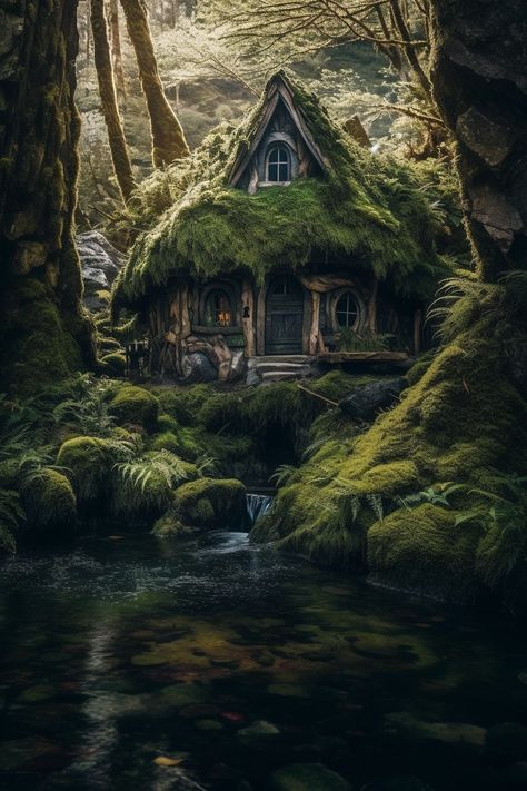 Cottage Concept Art, Fantasy Cabin, Witch Hut, Witches Cottage, Fantasy Cottage, Storybook Homes, Forest Cottage, Witch Cottage, Fairytale Cottage