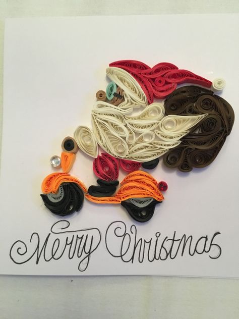 3d Quilling, Quilling Patterns, Paper Craft, Santa Claus, Merry Christmas, Paper Crafts, Christmas, Pattern, Quick Saves