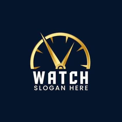 Vector watch logo | Premium Vector #Freepik #vector Watches Logo, Logo Idea, Traditional Tattoo Art, Watch Companies, Traditional Tattoo, Tattoo Art, Vector Logo, Premium Vector, Graphic Resources