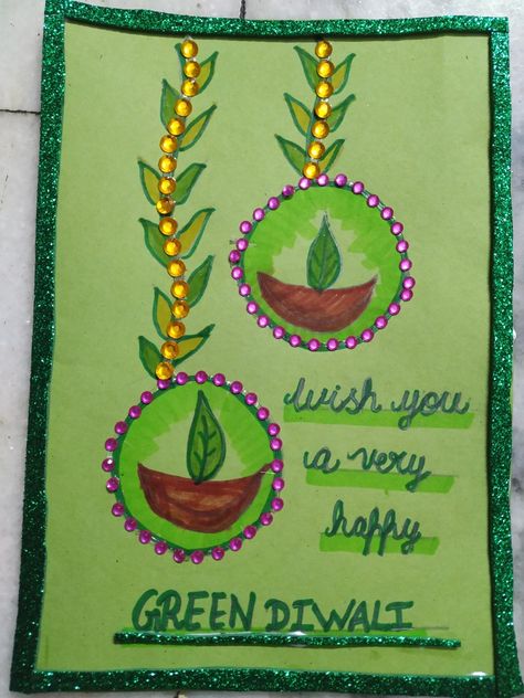 Say no to pollution go for clean green and happy Diwali card. Eco Friendly Diwali Posters, Green Diwali, Diwali Card, Diwali Poster, Pastel Background Wallpapers, Clean Green, Diwali Craft, Background Wallpapers, Poster Drawing