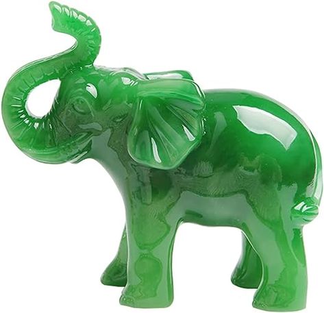 This is a beautiful gift! The jade elephant is a representation of wealth, luck and prosperity! This is a beautiful piece of home decor that comes at an attractive price of $12USD. Priced at a 29% discount, it is a beautiful figurine. Also, when elephants are depicted with the trunk up, they symbolize the showering of good luck. Wood Ladder Decor, Rustic Desk Decor, Elephant Symbolism, Record Wall Display, Atomic Wall Clock, Farmhouse Table Centerpieces, Feng Shui Wealth, Vinyl Record Display, Funny Tapestry