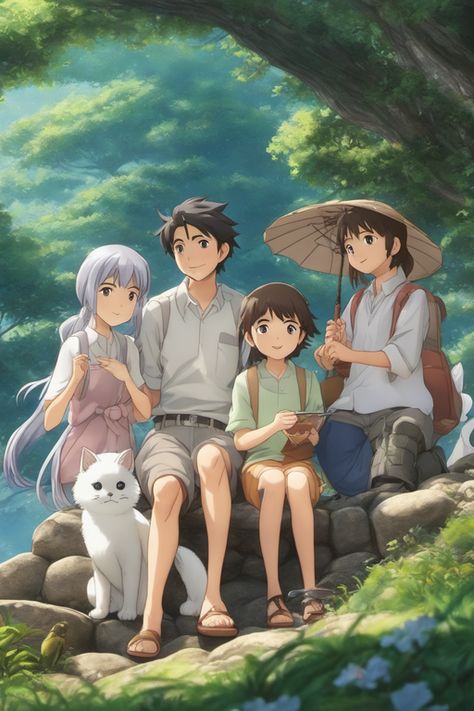 Happy and peaceful days... #anime #family #ai #art #aiart #aigenerated #aiartwork #aidesign #digitalart #digitalpainting Anime Family Portrait, Anime Family, Family Portrait, Family Time, Family Portraits, Digital Painting, Family Photos, Digital Art, Character Design