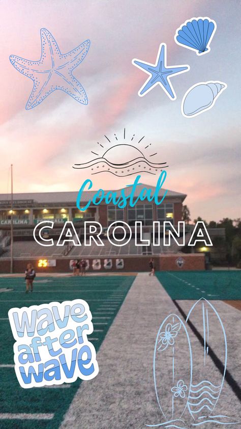 Coastal Carolina University Aesthetic, Coastal Carolina University, College Acceptance, Coastal Carolina, College Aesthetic, Dream College, Dream School, Aesthetic Collage, Future Life