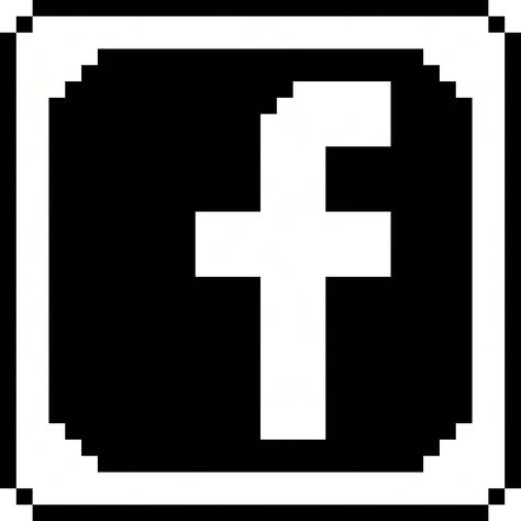 Facebook Logo Black, Fb Lite, Black Pixel, Facebook Logo, Iphone Ideas, Facebook Pixel, Logo Black, Pixel Art, ? Logo