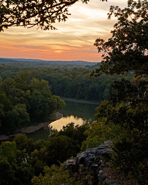 Sunset from the bluffs in Castlewood State Park are usually good in September and October. Castlewood State Park Missouri, Missouri Aesthetic, Forest Aesthetic, Aesthetic Life, Maybe Someday, Fall 2023, Photography Inspo, State Park, St Louis