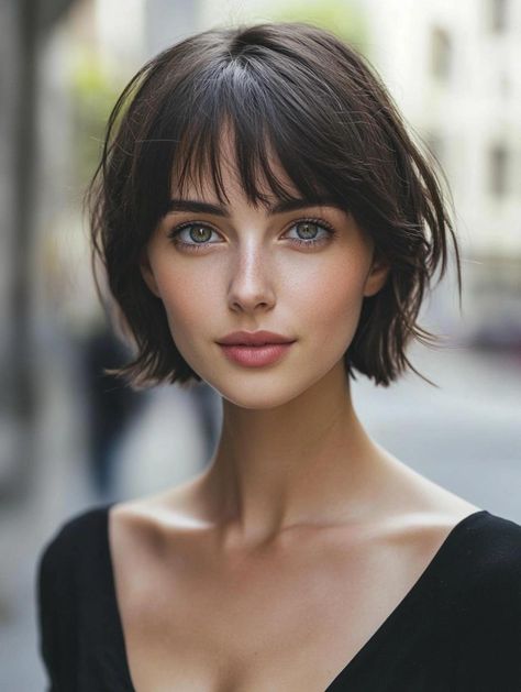 Top Short Haircuts for Oval Faces: Flattering and Stylish Options Short Haircuts With Curtain Bangs, Oval Face Haircuts Short, Short Haircuts For Oval Faces, Haircuts With Curtain Bangs, Haircuts For Oval Faces, Choppy Bobs, Oval Face Shape, Graduated Bob Haircuts, Curly Pixie Haircuts