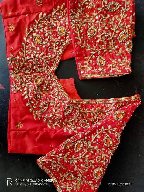 Mango Work Blouse Designs, Maggam Blouses, Work Blouse Designs, Maggam Blouse, Work Video, Indian Wedding Fashion, Maggam Work Designs, New Blouse Designs, Beads Work