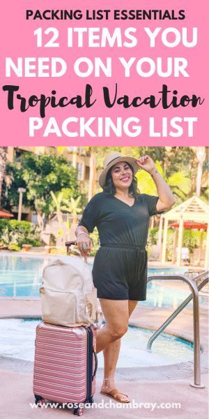 Tropical Vacation Packing List, Tropical Vacation Packing, Vacation To Hawaii, Dominican Republic Vacation, Tropical Accessories, Trip Hacks, Jamaican Vacation, Vacation List, Dominican Republic Travel