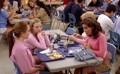 "And I was like, why are you so obsessed with this movie?" High School Cliques, High School Movies, Cady Heron, Mean Girl Quotes, American High School, School Cafeteria, Happy Notes, Gym Classes, Catholic School