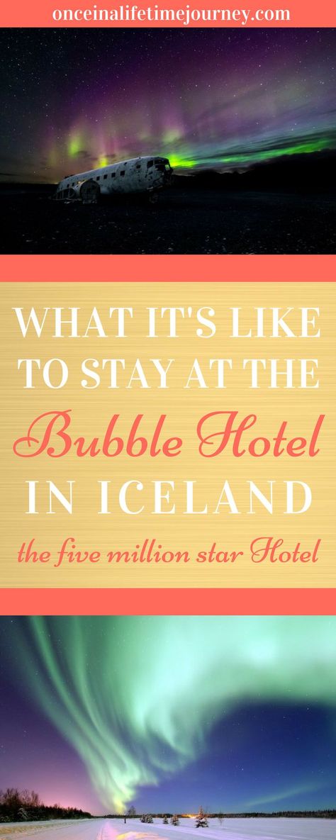 The Bubble Hotel in Iceland is made up of spherical transparent bubbles in the woods, where you can lie in bed and see the northern lights without even leaving the comfort of your room. Click through to find out what it's like to stay in the Bubble Hotel in Iceland. | Once in a Lifetime Journey #iceland #northernlights #auroraborealis #bubblehotel Bubble Hotel, Aura Borealis, Travel Iceland, Iceland Trip, Iceland Travel Tips, Iceland Itinerary, Blue Lagoon Iceland, Awesome Nature, Traveling Tips