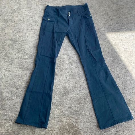 Brandy Melville Agatha Pants in size S! Agatha Pants, Low Rise Flare Pants, Dark Navy Blue Color, Brandy Melville Pants, Navy Blue Color, Dark Navy Blue, Flare Pants, Dark Navy, Brandy Melville