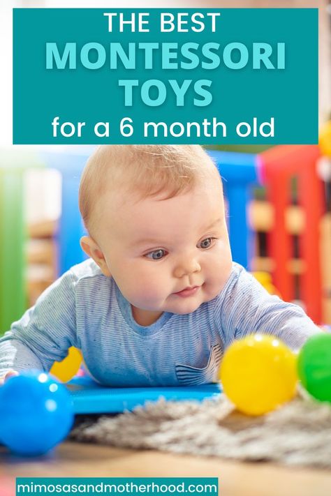 Did you know that a baby’s brain doubles in size in the first year?? Children naturally learn so much through play. Montessori toys are some of the best options for helping even the littlest learner develop a curious mind. Check out this list for some the best Montessori toys for a 6 month old! Sensory Activities For 6 Month Old, 6 Months Old Activities, 6 Month Baby Activities, 6 Month Old Toys, 6 Month Toys, Best Montessori Toys, Six Month Old Baby, Tactile Sensory, Baby Toys 6 Months