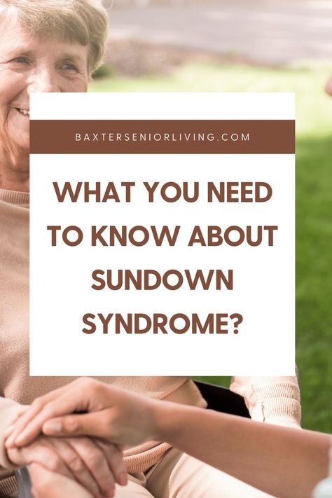 If your loved one has been experiencing symptons on Sundown syndrome, head over to the blog to learn more about this disorder and how you can help them Senior Health, Time Of Day, Good Health Tips, Alzheimers, Health Tips, To Learn, Need To Know, Reading, Health