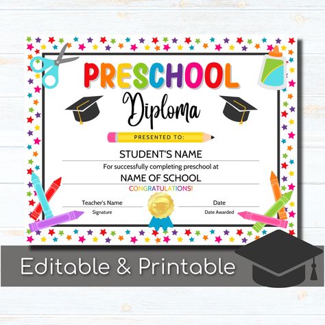 ★★★★★ "high quality, bright, and glad I ordered them" beth https://etsy.me/3NdVkFu #graduation #preschoolgrad #preschoolgraduation #graduationdiploma #preschoolgraduate Preschool Graduation Certificate, Preschool Certificate, Kindergarten Graduation Diploma, Preschool Graduation Ceremony, Kindergarten Graduation Ceremony, Kindergarten Graduation Certificate, Kindergarten Certificates, Preschool Certificates, Kindergarten Diploma