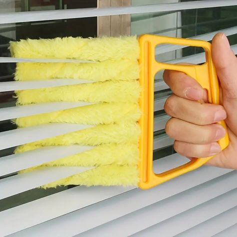 1 2pc 7 Finger Dusting Cleaner Tool Hand Held Window Shutters Mini Duster Brush Blind Dust Cleaner Brush Window Air Conditioner Dirt Cleaner - Health & Household - Temu Vent Fan, Cleaning Blinds, Vent Cleaning, Roller Shutters, Wood Blinds, Drain Cleaner, Kitchen Cleaning Supplies, Cleaning Dust, Household Cleaning Supplies