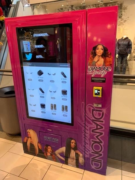 Beauty Vending Machine Ideas, Wig Packaging Ideas, Vendor Machine, Vending Machine Design, Vending Machine Business, Starting Small Business, Business Woman Quotes, Business Notes, Successful Business Tips