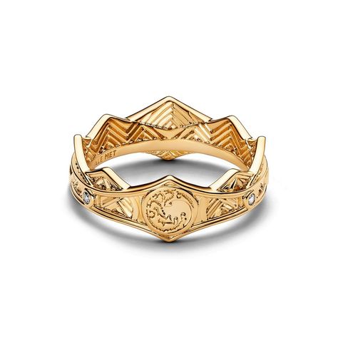 Are you ready to be crowned? Targaryen Crown, Dragon Crown, Super Ring, Targaryen Sigil, Pandora Stackable Rings, Dragon Family, Dragons Crown, Ornate Ring, Game Of Thrones Dragons