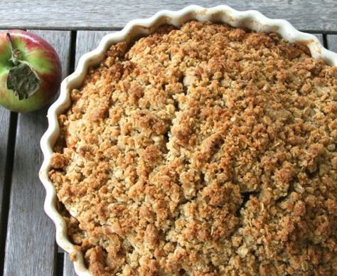 Old-Fashioned Apple Crisp | thebrookcook October Foods, Fruity Deserts, Old Fashioned Apple Crisp, Best Ina Garten Recipes, Apple Crisp Topping, Bars Cookies, Ina Garten Recipes, Fall October, Apple Crisp Recipes