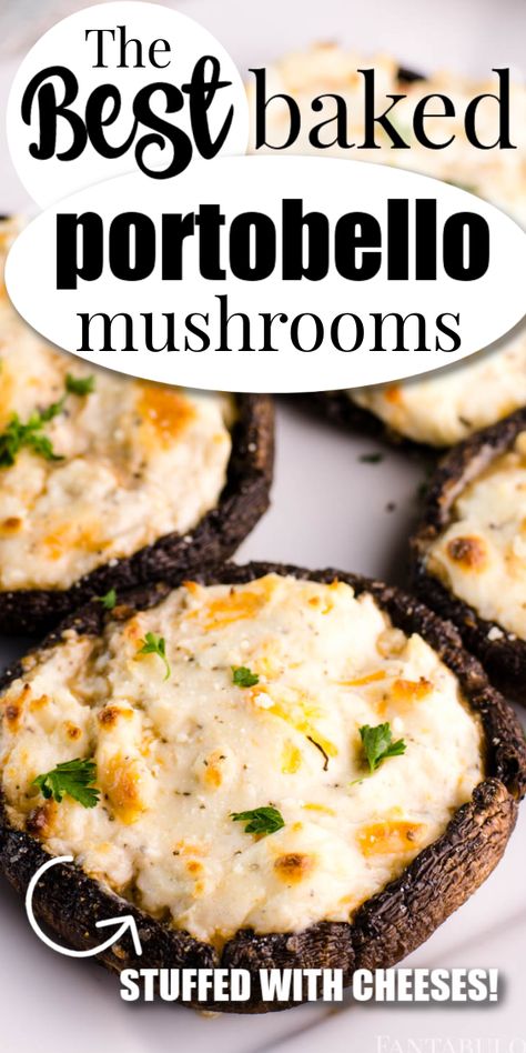 Garlic Stuffed Mushrooms, Portobello Recipes, Portabella Mushrooms Recipes, Mushrooms Stuffed, Mushroom Side Dishes, Portobello Mushroom Recipes, Stuffed Portobello Mushrooms, Portabella Mushrooms, Mushroom Recipes Healthy