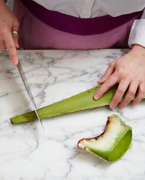 Curious about using aloe vera in cooking? Here’s how to butcher and prepare it | The Star Cooking With Aloe Vera, Maple Water, Blended Drinks, Aloe Vera Plant, Green Banana, Aloe Leaf, Aloe Vera Leaf, Caribbean Recipes, Curries