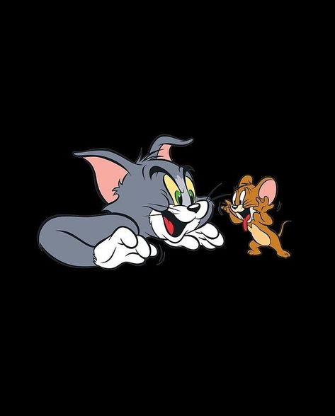 Tom And Jerry Images, Jerry Images, Cat And Mouse, Tom And Jerry, Black Background, Wallpapers, Iphone, Black