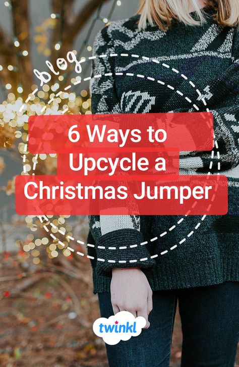 Xmas Jumpers Diy, Christmas Jumper Ideas, Christmas Jumper Outfit, Jumper Ideas, Can Upcycle, Customised Clothes, Arthur Christmas, Eco Christmas, Christmas Jumper Day