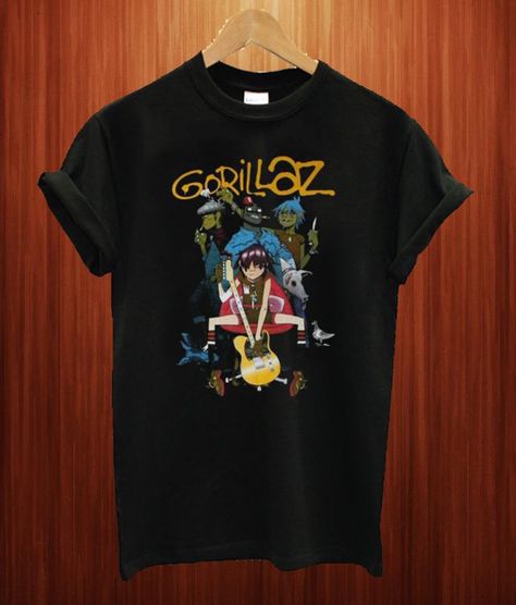 Gorillaz Band Unisex T Shirt Gorillaz Merch, Gorillaz Shirt, Gorillaz Band, Neo Grunge, Tokyo Street Fashion, T Shirt World, Band Merch, Gorillaz, Soft Grunge