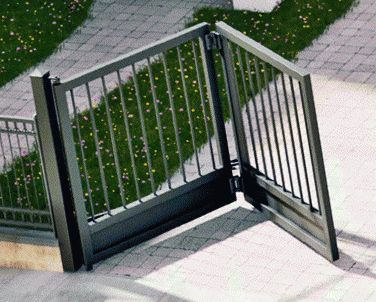 Bifold Gate, Bifold Gates Driveway, Folding Iron Gate Design Modern Entrance, Bifold Driveway Gate, Foldable Gate Design, Folding Driveway Gate, Foldable Front Gate Design, Ms Gate Design Modern Folding, Ms Folding Gate Design