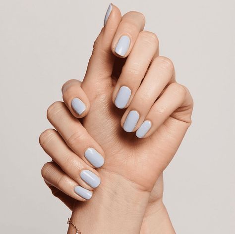 Everything You Need to Know About Getting a Gel Manicure Gel Nail Manicure, Wedding Nail Polish, Light Blue Nails, Nagellack Trends, Olive And June, Long Lasting Nails, Short Nail Designs, Nail Polish Designs, Gel Nail Designs