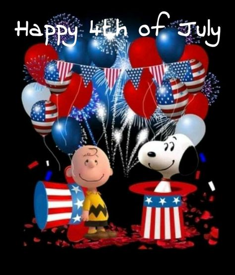 Happy July 4th Images, Snoopy New Year, 4th Of July Wallpaper, Snoopy And Charlie Brown, 4th Of July Images, Peanut Gang, Good Morning Snoopy, Peanuts Charlie Brown Snoopy, Patriotic Pictures