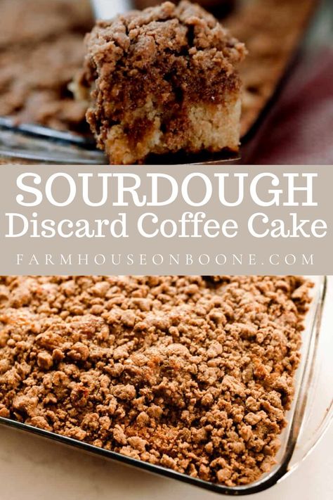 Christmas Breakfast Party, Sourdough Coffee Cake Recipe, Sourdough Coffee Cake, Recipe Using Sourdough Starter, Sourdough Starter Discard Recipe, New Guy, Gluten Free Sourdough, Homemade Sourdough Bread, Coffee Cake Recipe