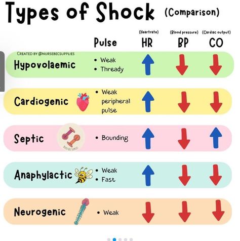 Ibrahim Alharazeen on LinkedIn: Different type of shock:

---

### **Hypovolemic Shock**
**Scenario**: A… | 38 comments Shock Nursing, Hypovolemic Shock, Types Of Shock, Cardiogenic Shock, Septic Shock, Anaphylactic Shock, Feeling Weak, Circulatory System, Medical Equipment