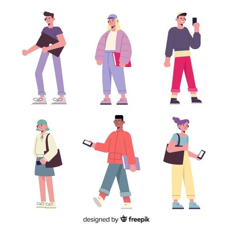 People Animation, Pencil Colour Painting, Character Flat Design, School Illustration, Illustration Flat, Corporate Art, Vector People, Character Flat, Cartoon People