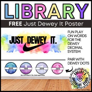 Shelbys Specialist Studio Dewey Decimal Signs, Dewey Decimal System, It Poster, Library Bulletin Board, Stem Lab, Library Media Center, Dewey Decimal, Library Signs, Library Skills