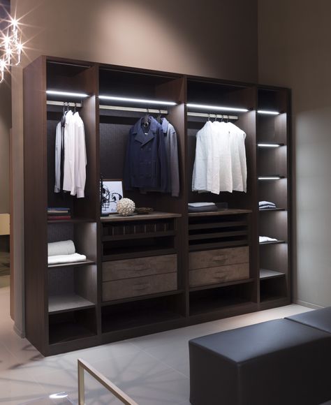 ATLANTE CABINA Walk-in wardrobe by EmmeBi design Pietro Arosio Wardrobe Internal Design, Wall Wardrobe Design, Wooden Wardrobe Design, Wardrobe Design Modern, Walking Closet, Bedroom Cupboards, Walk In Closet Design, Wardrobe Door Designs, Modern Closet