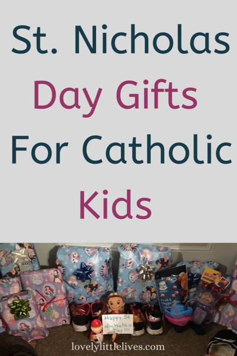 St. Nicholas Day Gifts For Catholic Kids - Lovely Little Lives Get ready for St. Nicholas Day with these awesome Catholic gift ideas for kids. #stnicholasday #catholickids #adventseason #catholicfeastdays St Nicholas Day Ideas For Kids, Saint Nick Gift Ideas For Kids, St Nicolas Day Ideas, St Nick Gifts For Kids, St Nick Gift Ideas, St Nicholas Day Crafts For Kids, St Nicholas Day Ideas, St Nicholas, Saint Nicholas Day Gifts