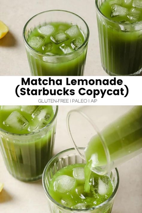 Starbucks Matcha Lemonade Recipe, Aip Mocktails, Matcha Lemonade Starbucks, Matcha Lemonade Recipe, Starbucks Matcha Green Tea, Matcha Roll Cake, Barista Life, Matcha Drinks, What Is Matcha