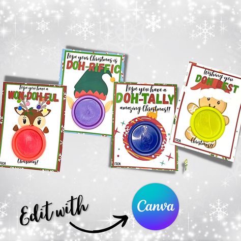 Excited to share this item from my #etsy shop: Printable Christmas PlayDoh gift card editable, Christmas class favors, Printable Christmas Cards, Play-doh Christmas, Non-candy class party #christmas #cardmakingstationery #christmasplaydoh #noncandychristmas #christmasclassgift #kidsholidaycards #schoolchristmas #holidayplaydoh #printablechristmas Christmas Playdoh, Gift Card Tags, Class Christmas Gifts, Students Christmas, Printable Gift Cards, Christmas Play, Classroom Gifts, Class Gift, Kids Classroom