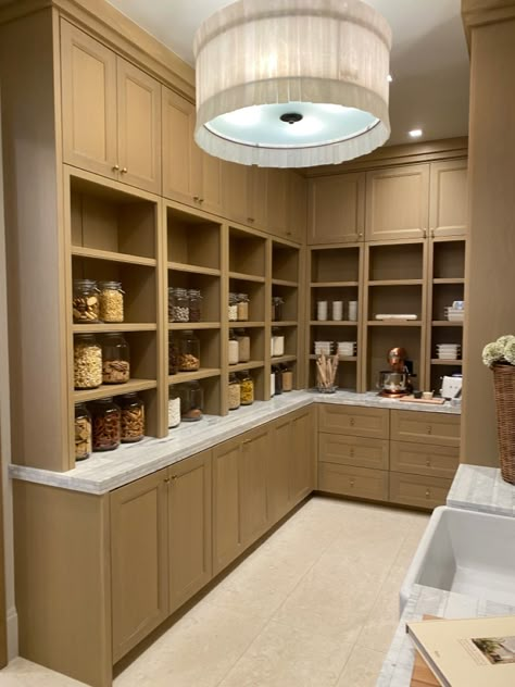 Luxury Kitchen Pantry, High End Pantry, Extra Large Butlers Pantry, Large Pantry With Sink, Amazing Pantry, Mansion Pantry, Massive Pantry, Dream Pantry Walk In Luxury Storage, Big Pantry Ideas Walk In