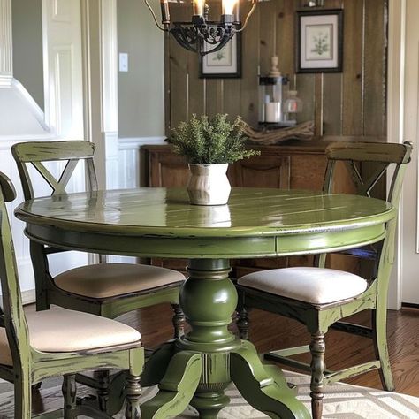 A Ray of Sunlight - Painted Furniture & DIY House Moodboard, Painted Dining Table, Green Dining Room, Painted Furniture Diy, Makeover Ideas, Grass Green, Table Ideas, Drawing Room, Breakfast Nook