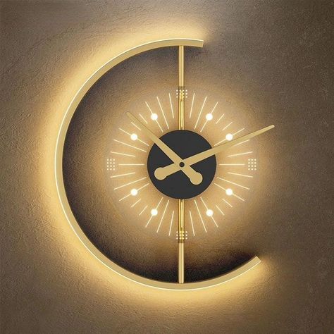 Wow your family & friends with these amazing products to adorn your personal space- wherever that may be! Epluno.shop/products/ Moon Clock, Led Wall Clock, Led Wand, Led Clock, Modern Clock, Nikola Tesla, Led Wall Lamp, Porch Lighting, Wall Mounted Light