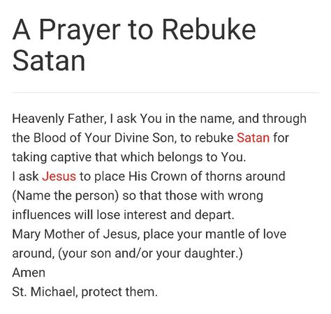 A Prayer to Rebuke Satan Rebuke The Devil Prayer, Satanic Prayer, Chanting Spells, Breakthrough Prayers, Satanic Bible, Uplifting Poems, Scripture Notes, Generational Curses, Praying Woman